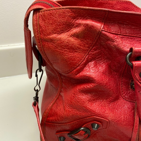 Authentic Balenciaga 💯 Part-time Red Moto Handbag - Picture 3 of 16